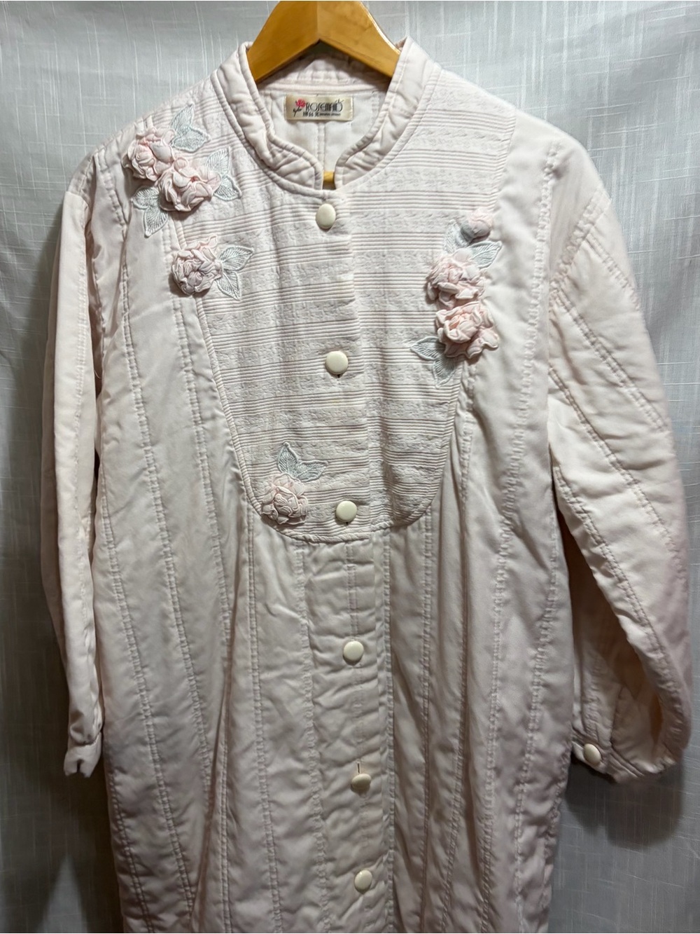 Vintage Rosemaid Quilted Robe L